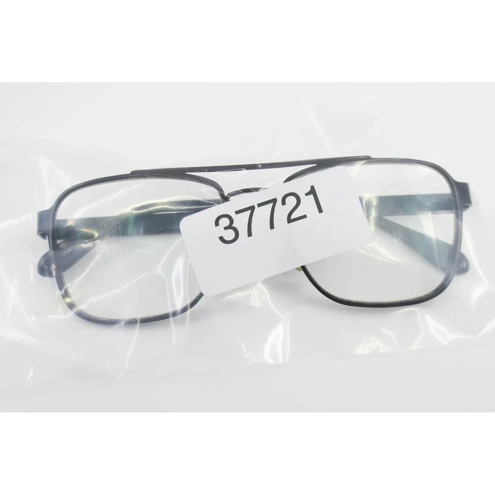 Robert Mitchel RM 202114 BK Black Aviator Double Bridge Eyeglass Frames